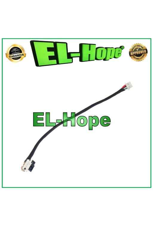 Conector de alimentación CC para portatil HP 15-AC 255 G4 13-C plano de 16,8 cm