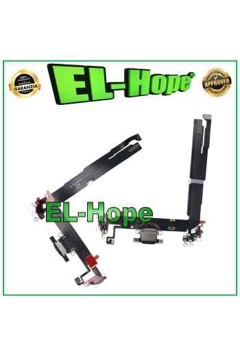 Conector de carga para Apple iPhone 16 Plus, antena de micrófono, base de carga, color negro.