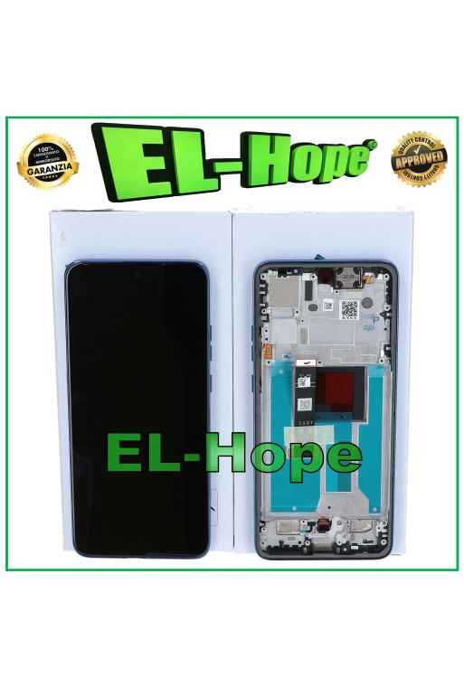 PANTALLA DE SERVICIO ORIGINAL MOTOROLA MOTO EDGE 50 NEO XT2409 MARCO TÁCTIL AZUL