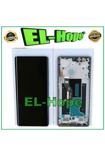 PANTALLA DE SERVICIO ORIGINAL MOTOROLA MOTO EDGE 50 FUSION XT2429 MARCO TÁCTIL AZUL