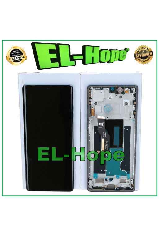 PANTALLA DE SERVICIO ORIGINAL MOTOROLA MOTO EDGE 50 FUSION XT2429 MARCO TÁCTIL AZUL