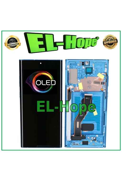 MARCO OLED + PANTALLA LCD TÁCTIL PARA SAMSUNG GALAXY NOTE 10 PLUS SM N975 N976 AZUL