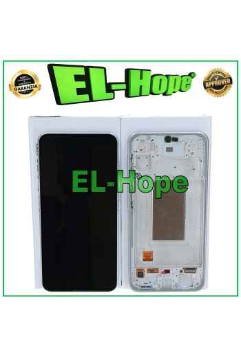 PANTALLA TÁCTIL LCD DE SERVICIO ORIGINAL SAMSUNG GALAXY A36 5G SM-A366 BLANCO PLATA