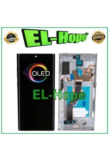 PANTALLA LCD TÁCTIL CON MARCO OLED PARA SAMSUNG GALAXY NOTE 10 PLUS SM N975 N976 BLANCO