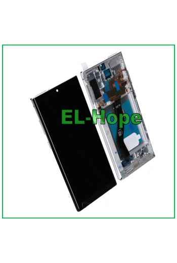 PANTALLA LCD TÁCTIL CON MARCO OLED PARA SAMSUNG GALAXY NOTE 10 PLUS SM N975 N976 BLANCO