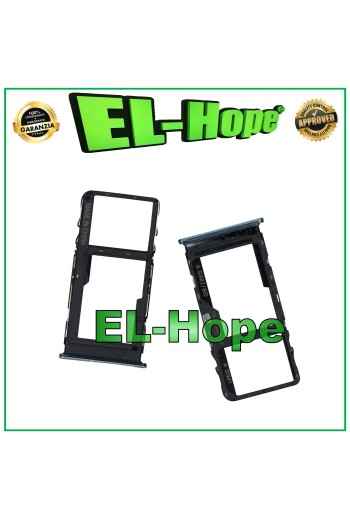 COMPARTIMENTO PARA RANURA DE CARRIL PARA TARJETA NANO SIM + MICRO SD PARA TCL 20S T7730 CARCASA PLATEADA