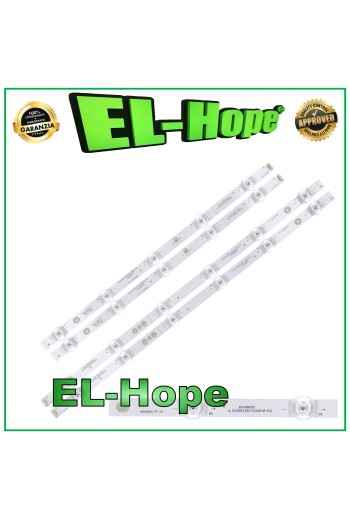 KIT DE 2 BARRAS 11 LED PARA TV 42 HISENSE HD425X1U71 JL.D425B1330-003AS-M-V02 3 PINES