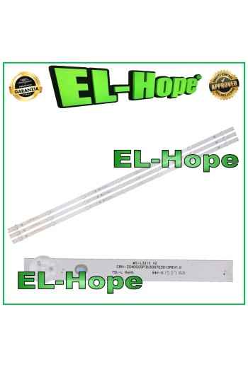 KIT DE 3 BARRAS DE 7 TIRAS LED PARA TV DE 40 CHANGHONG MS-L3215-V2 LB-C400F18-E6C
