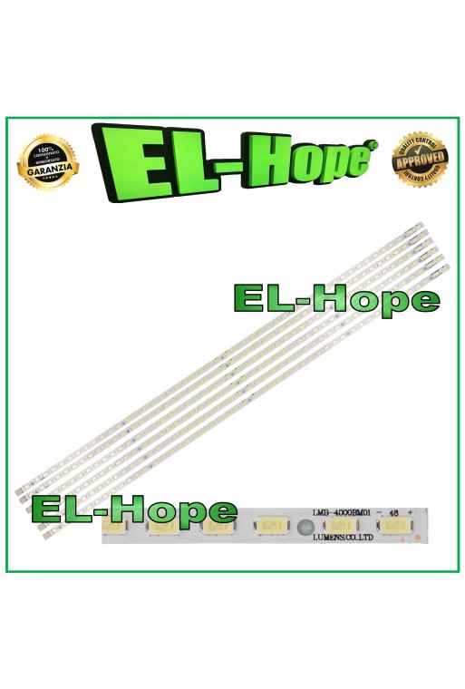 KIT DE 6 BARRAS DE 48 LED PARA TV SAMSUNG DE 40 LMB-4000BM01 SVS40-2ND-120HZ-M2-0709