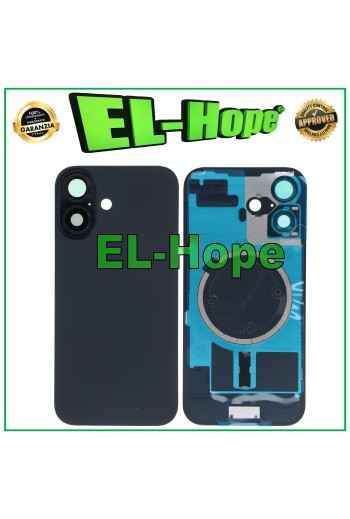 FUNDA TRASERA DE VIDRIO + MAGSAFE PARA APPLE IPHONE 16 NEGRA