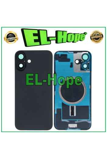 FUNDA TRASERA DE CRISTAL + MAGSAFE PARA IPHONE 16 PLUS NEGRA