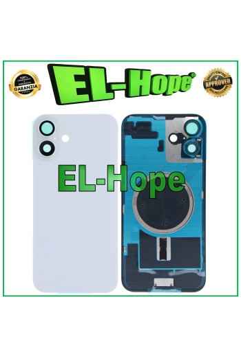 FUNDA TRASERA DE CRISTAL + MAGSAFE PARA IPHONE 16 PLUS BLANCA