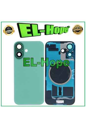 FUNDA TRASERA DE CRISTAL MAGSAFE PARA APPLE IPHONE 16 VERDE AGUA