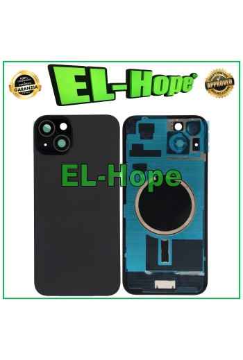 FUNDA TRASERA DE VIDRIO + MAGSAFE PARA APPLE IPHONE 15 PLUS NEGRA