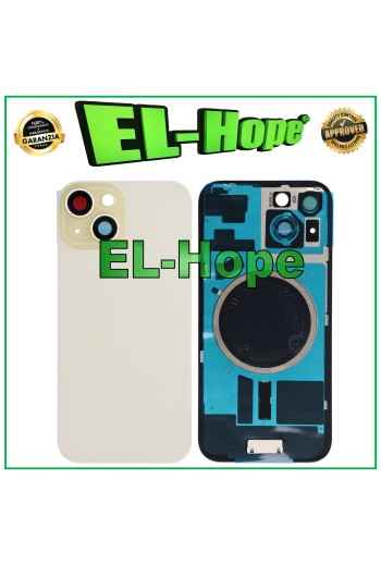 FUNDA TRASERA DE CRISTAL + MAGSAFE PARA IPHONE 15 AMARILLA