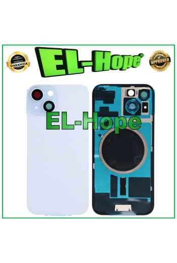 FUNDA TRASERA DE CRISTAL + MAGSAFE PARA IPHONE 15 AZUL
