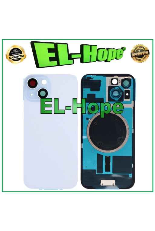 FUNDA TRASERA DE CRISTAL + MAGSAFE PARA IPHONE 15 AZUL