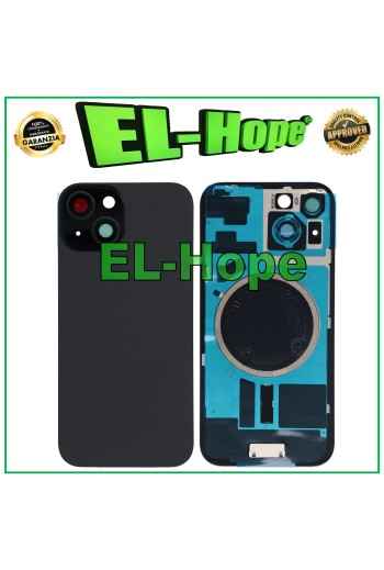 FUNDA TRASERA DE CRISTAL + MAGSAFE PARA IPHONE 15 NEGRA