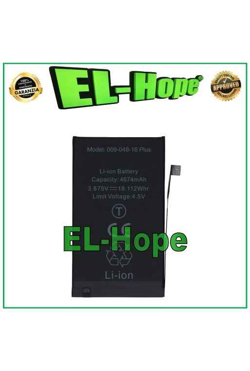 BATERÍA DE REPUESTO PARA IPHONE 16 PLUS 4674 mAh 3.87V