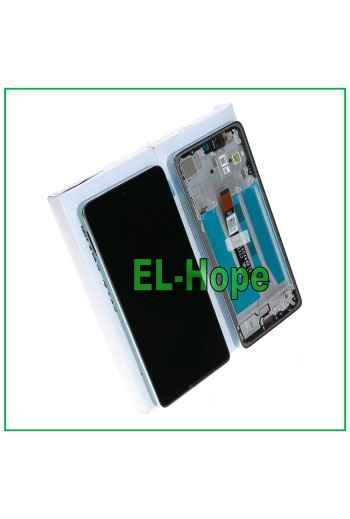 PANTALLA LCD + MARCO ORIGINAL SERVICIO MOTOROLA MOTO G75 5G XT2437 TÁCTIL VERDE