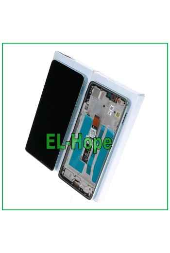 PANTALLA LCD + MARCO ORIGINAL SERVICIO MOTOROLA MOTO G75 5G XT2437 TÁCTIL VERDE