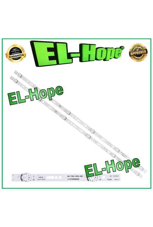 KIT DE 2 BARRAS Y 6 LED PARA TV DE 32 JS-ME32M106ED.908L MS L1074 L1343 L2202 L2430 L3406