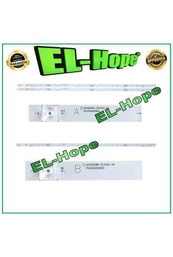 KIT DE 3 BARRAS DE TIRAS LED DE 8 PULGADAS PARA TV HAIER LED42D08A-ZC23AG-04 / LED42D08B-ZC23AG-04