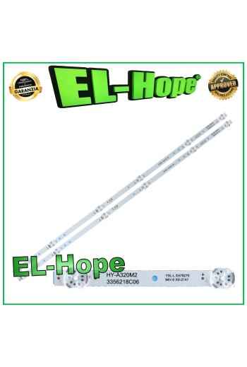 Kit de 2 tiras LED de 6 para TV de 32 HY-A320M2 3356218C06 L560 mm