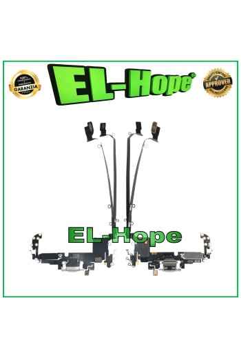 Conector de carga para iPhone 17 Pro Max, micrófono, antena, carga, plano, plateado