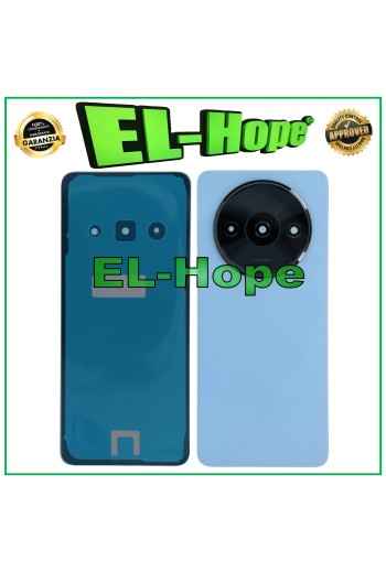 Tapa de batería para Xiaomi Redmi A3 23129RN51X, carcasa trasera azul