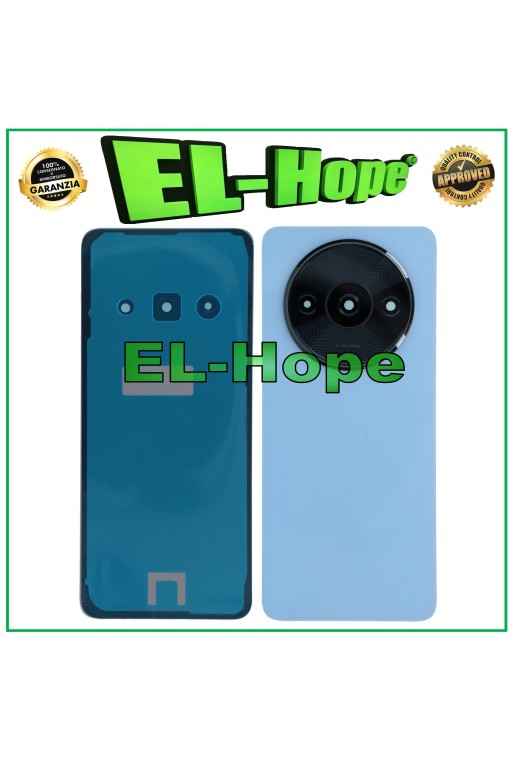 Tapa de batería para Xiaomi Redmi A3 23129RN51X, carcasa trasera azul