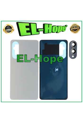 Tapa trasera de batería para Samsung S25 Edge SM-S937, carcasa trasera plateada