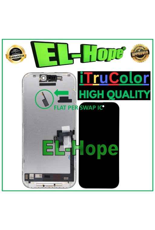 Pantalla LCD OLED suave iTruColor para Apple iPhone 16 Pro con pantalla tactil de cristal